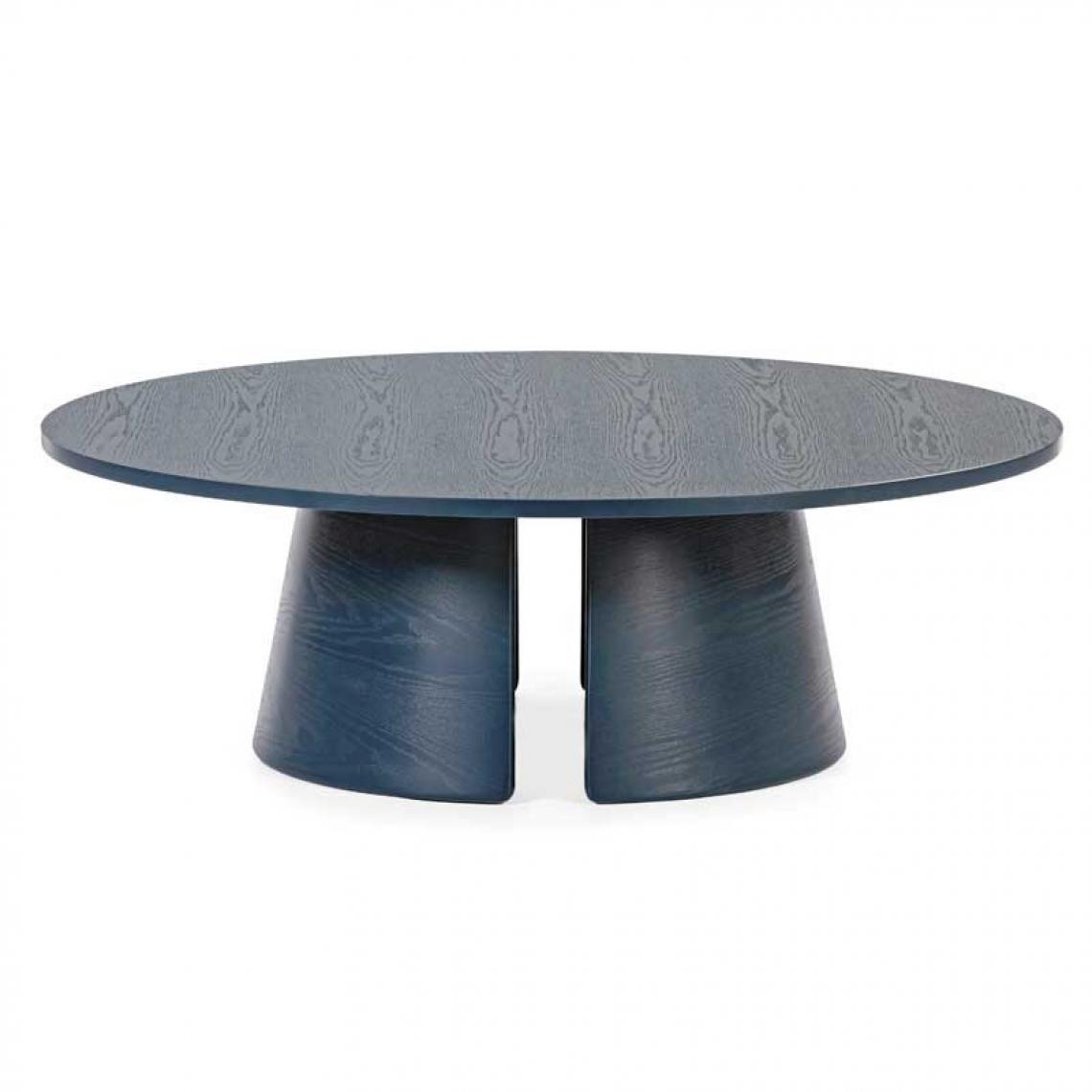 Tousmesmeubles - Table basse ronde Bois Bleu - TEULAT CEP - Tables basses