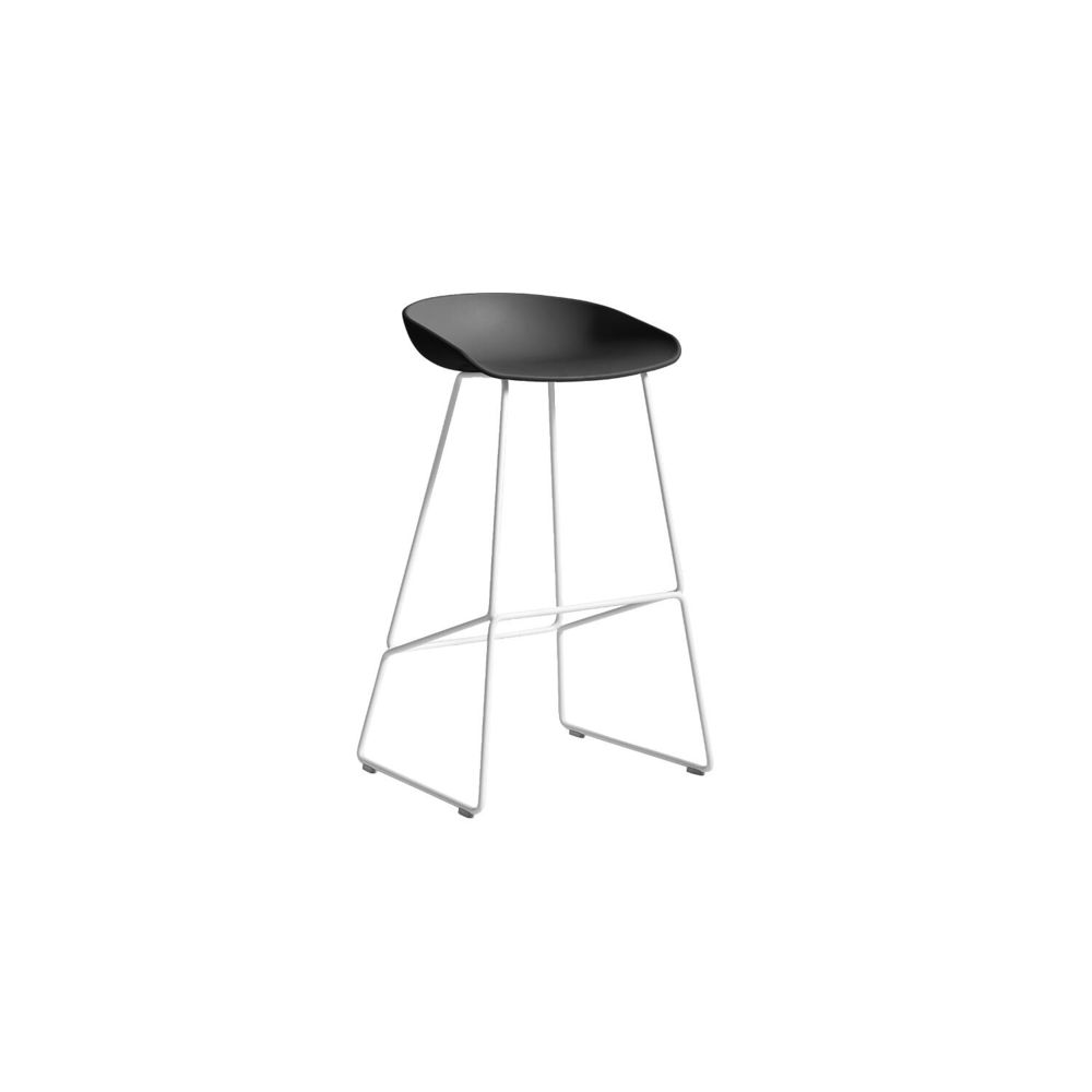 Hay - About a Stool AAS38 - 85 cm - blanc - noir clair - Tabourets