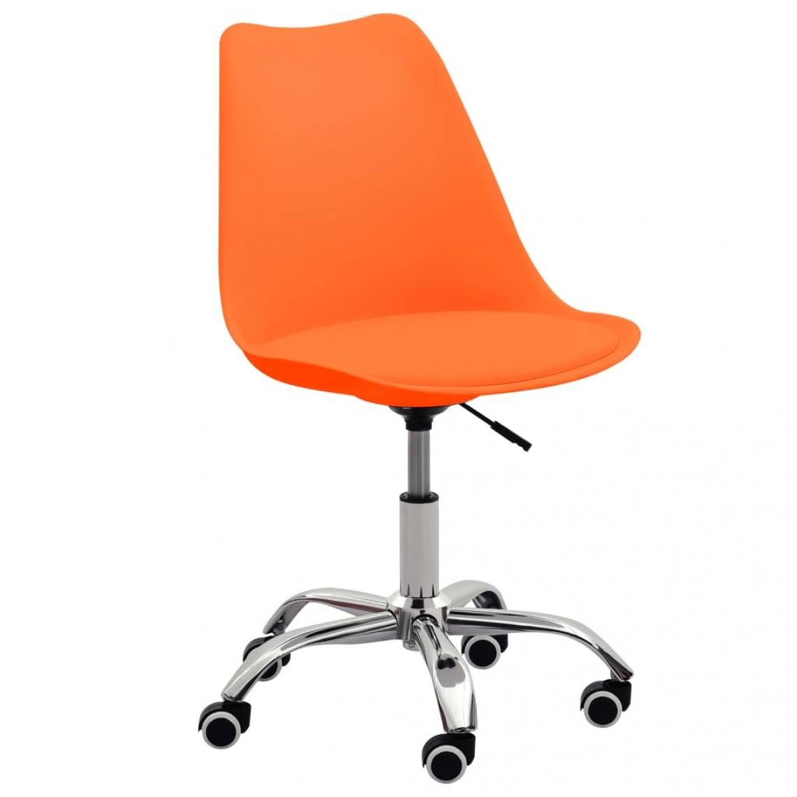 Vidaxl - vidaXL Chaise de salle à manger Orange Similicuir - Chaises