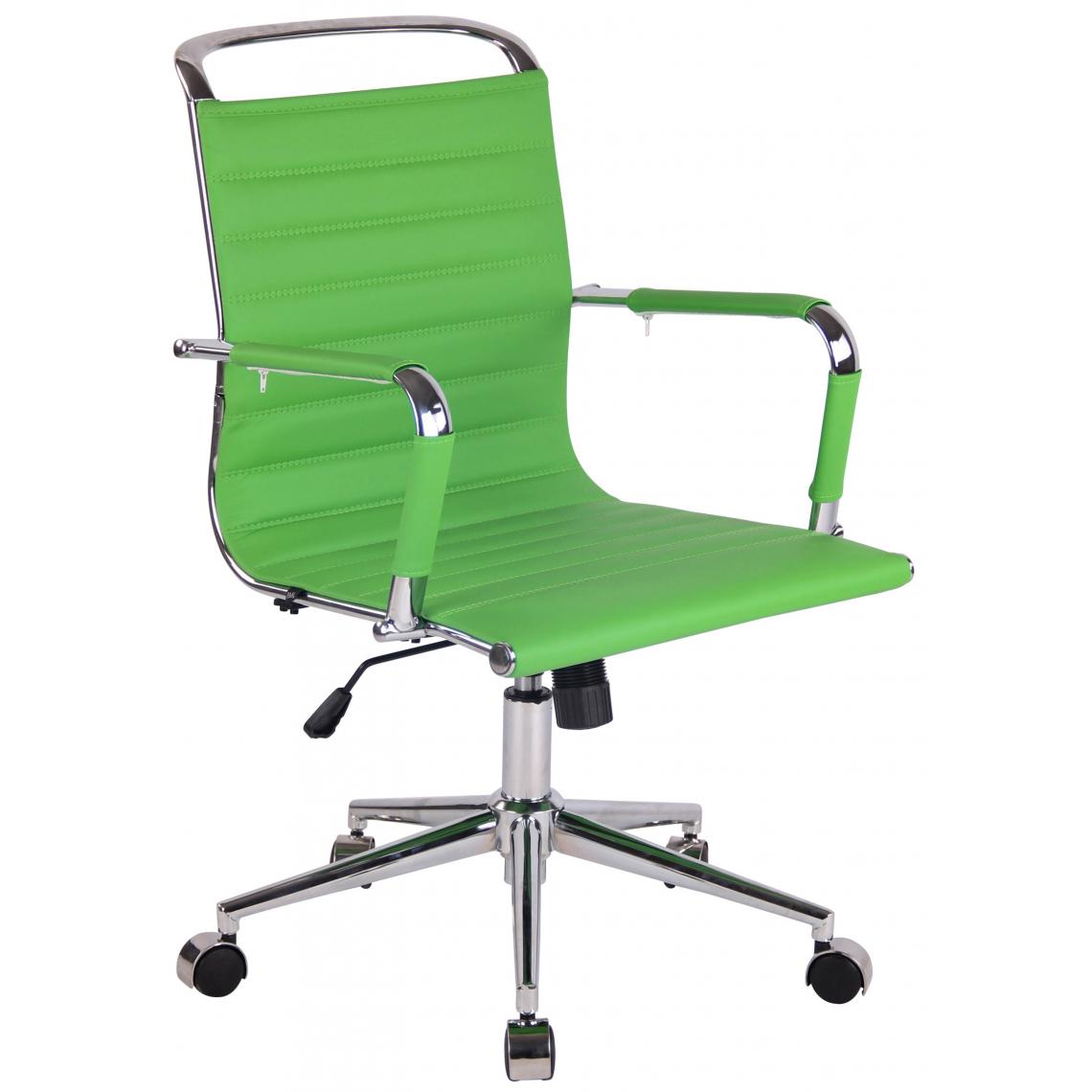 Icaverne - Contemporain Chaise de bureau en simili cuir selection Chi?in?u couleur vert - Chaises