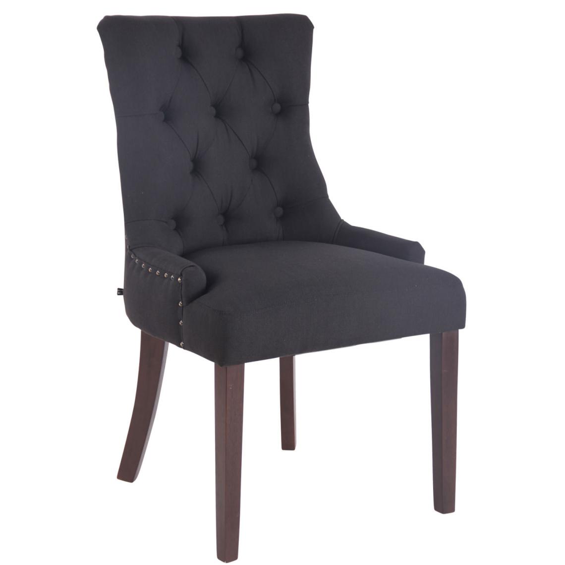 Icaverne - Magnifique Chaise de salle à manger tissu serie Athènes antique couleur noir - Chaises