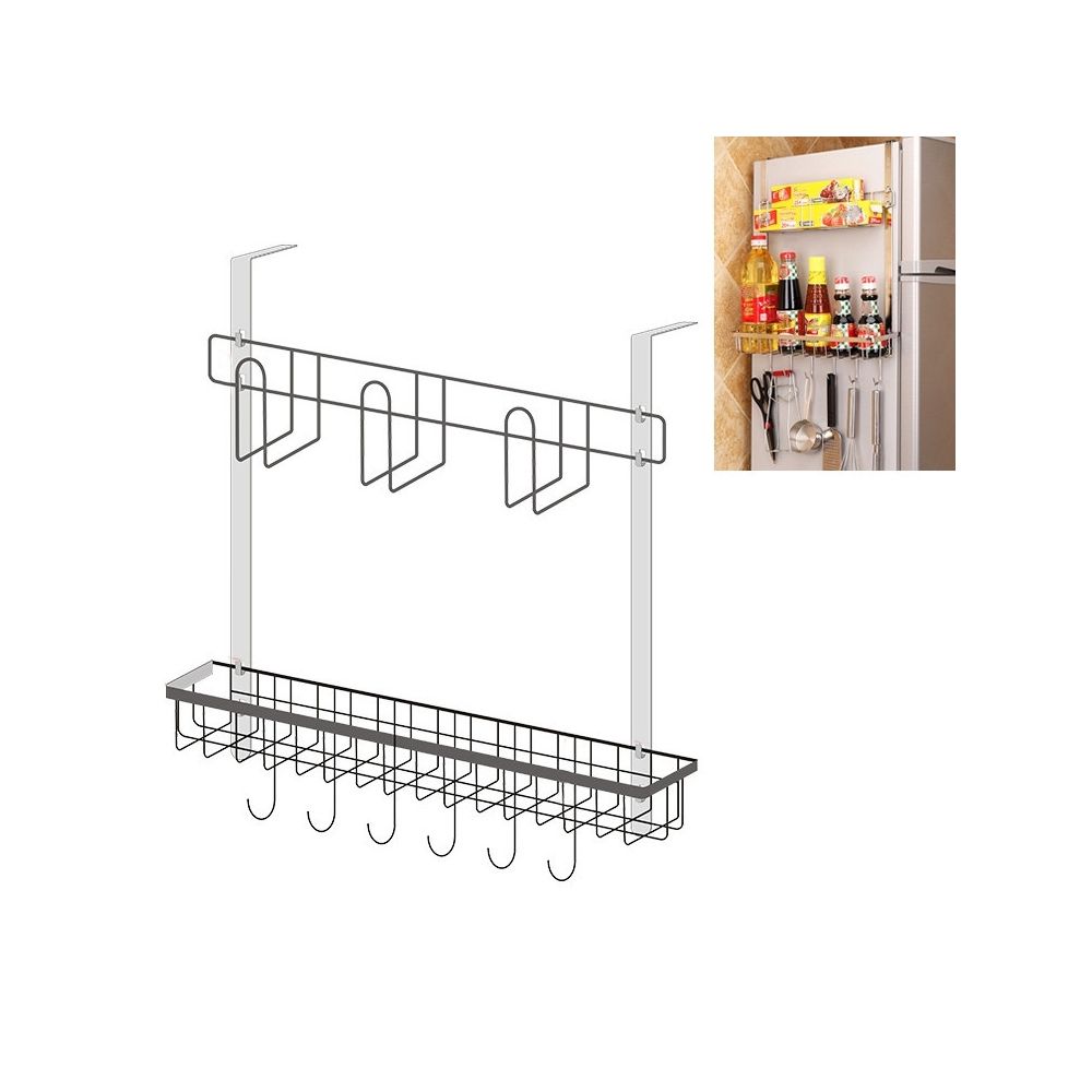 Wewoo - Étagère latérale de support de stockage de réfrigérateur multi-couche de paroi Organisateur de cuisine multifonction MénageTaille AC - Buffets, chiffonniers