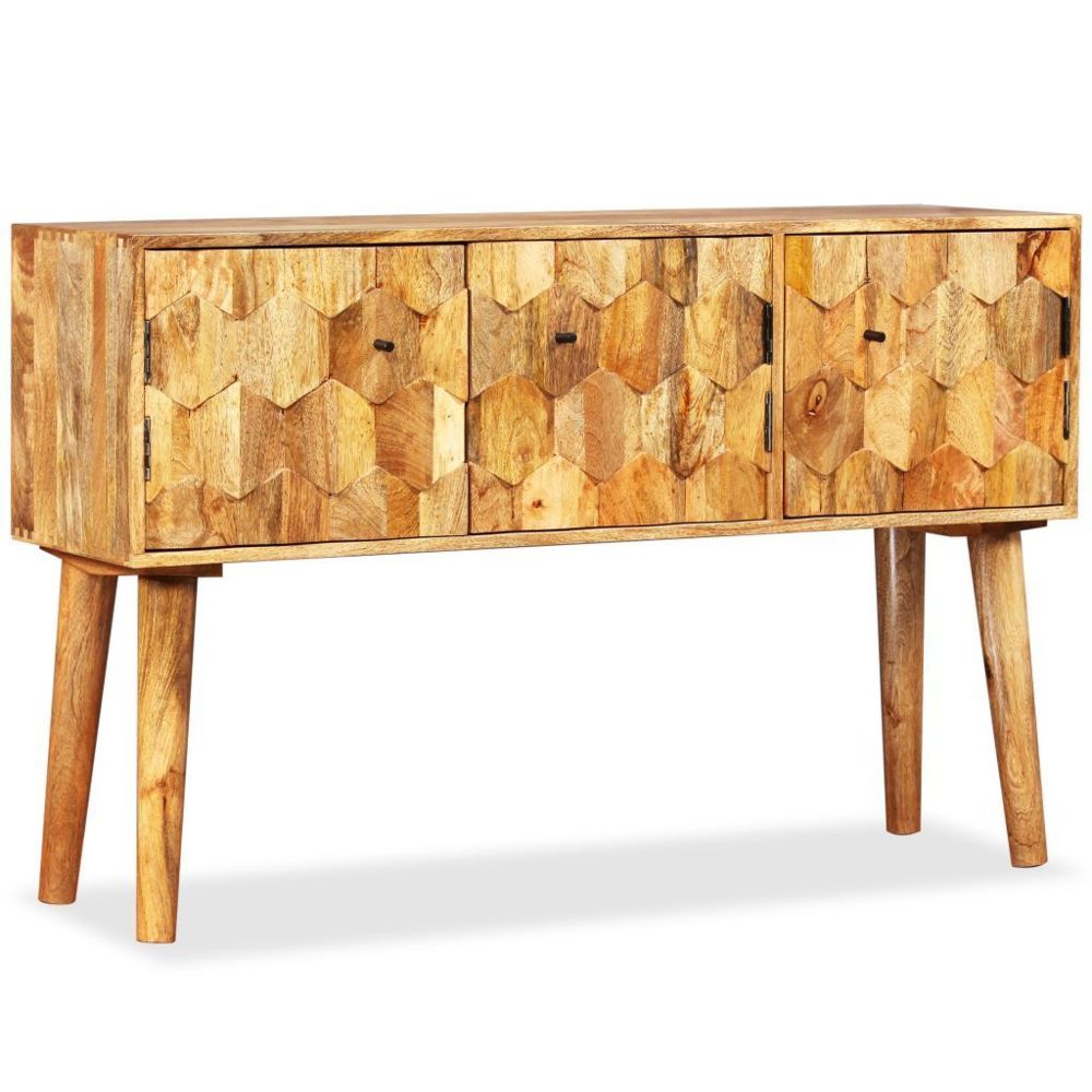 Helloshop26 - Buffet bahut armoire console meuble de rangement bois massif de manguier 118 cm 4402030 - Consoles