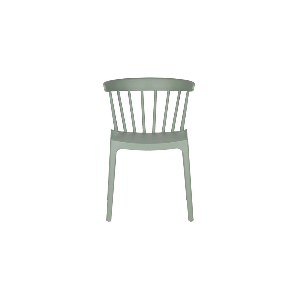 Woood - Lot de 2 chaises design en plastique vert - Collection Bliss - Chaises