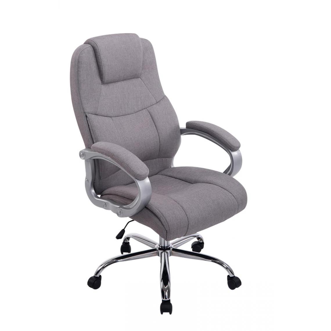 Icaverne - Joli Chaise de bureau Budapest Apoll en tissu couleur gris - Chaises