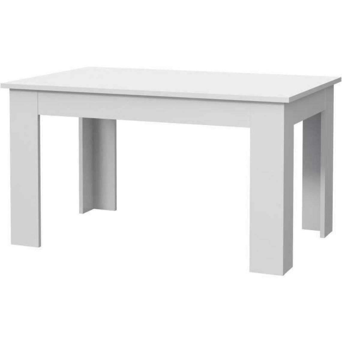 Cstore - PILVI Table à manger - Blanc - L 140 x I90 x H 75 cm - Tables à manger