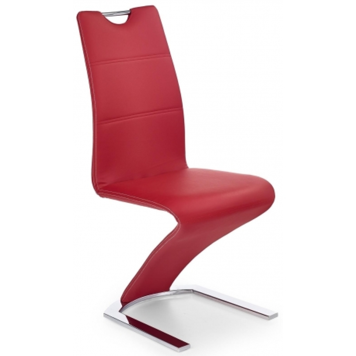 Carellia - INGRID lot de 2 chaises design - Rouge - Chaises