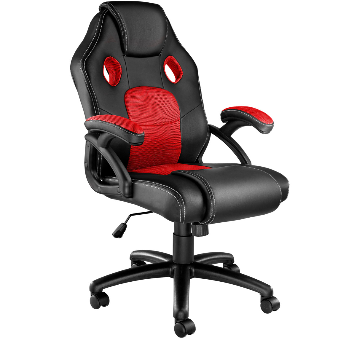 Tectake - Chaise gamer MIKE - noir/rouge - Chaises
