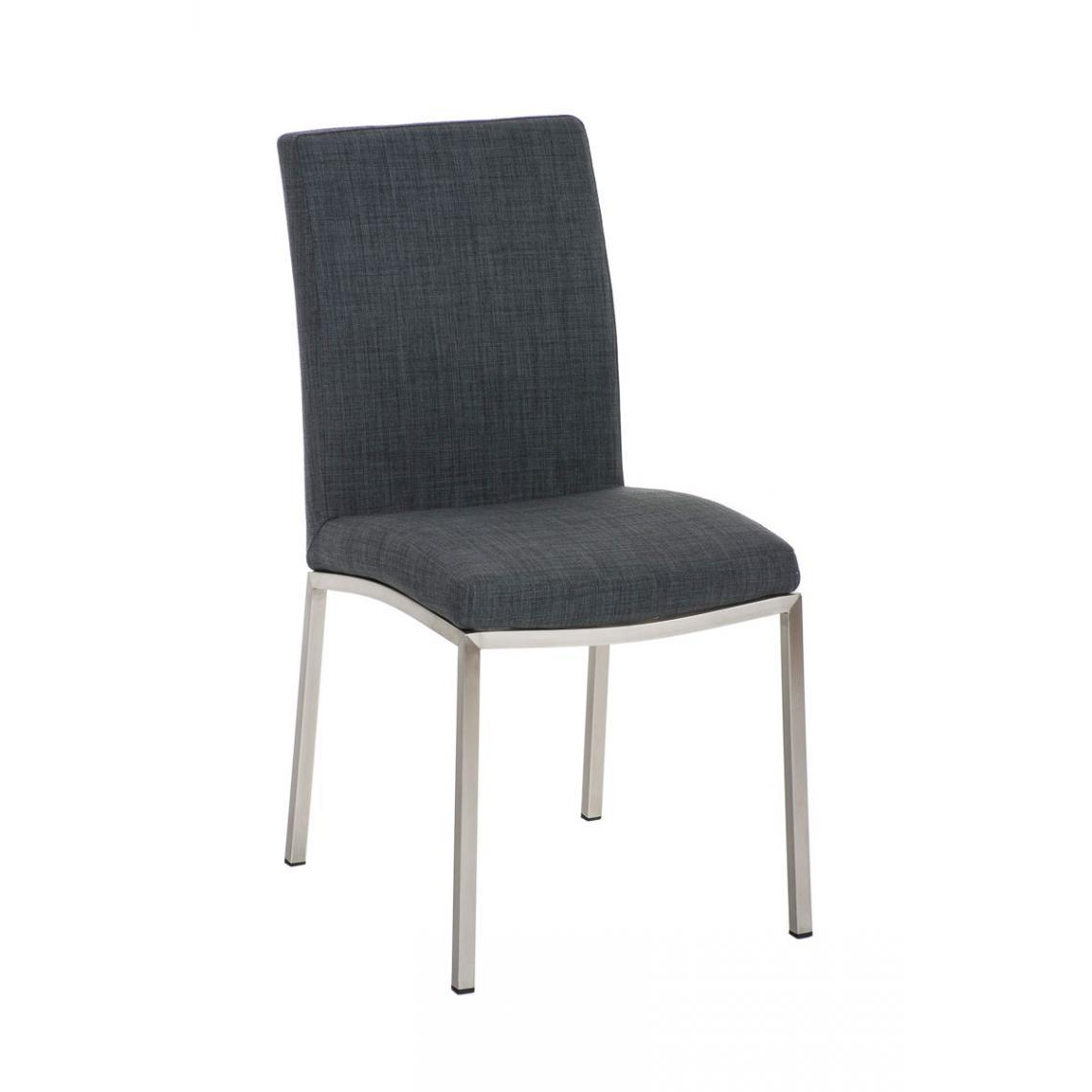 Icaverne - Distingué Chaise de salle à manger edition Caracas FABRIC couleur gris foncé - Chaises