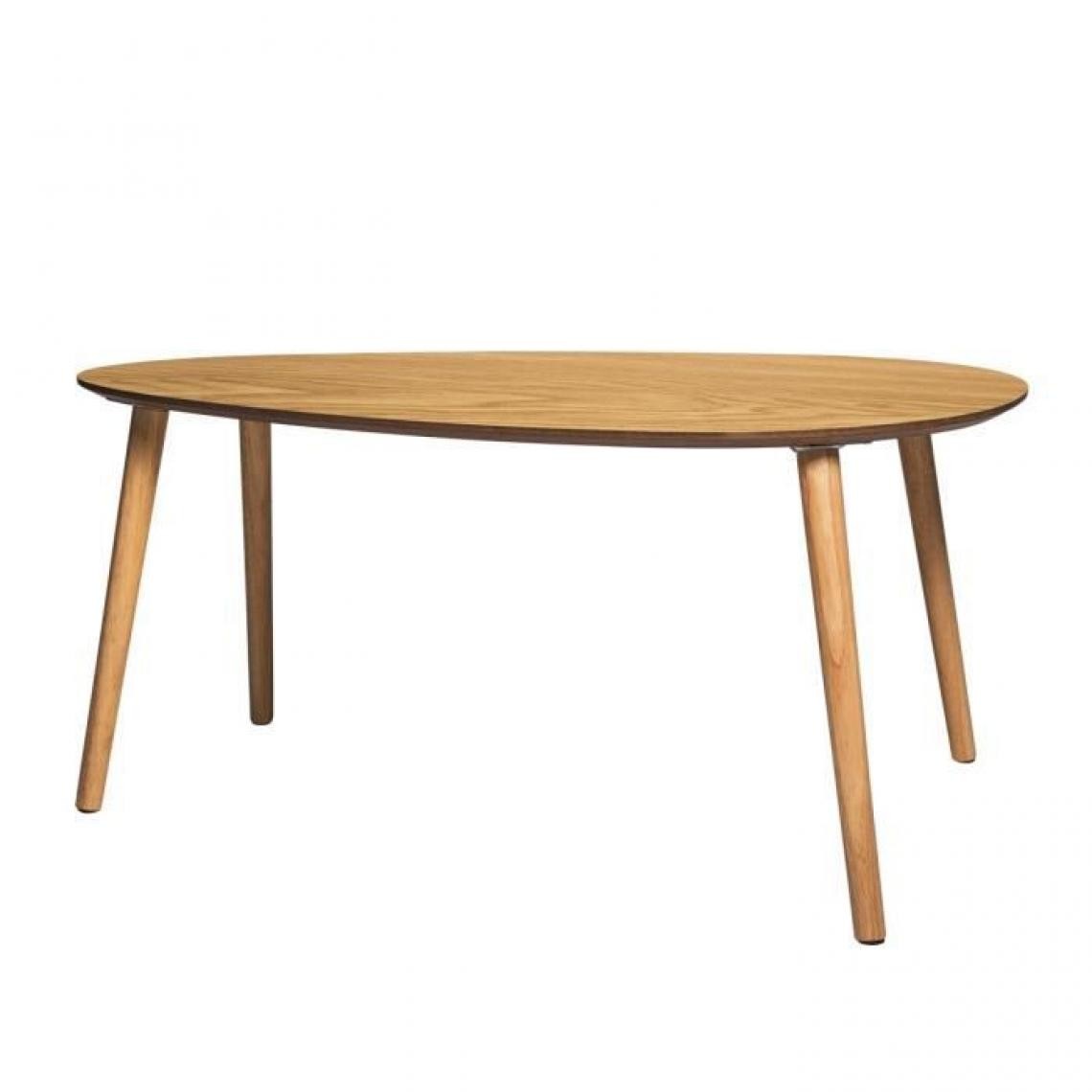 Cstore - Table basse - Imitation bois - Scandinave - L 92cm x P 60cm x H 40 cm - DROP - Tables basses