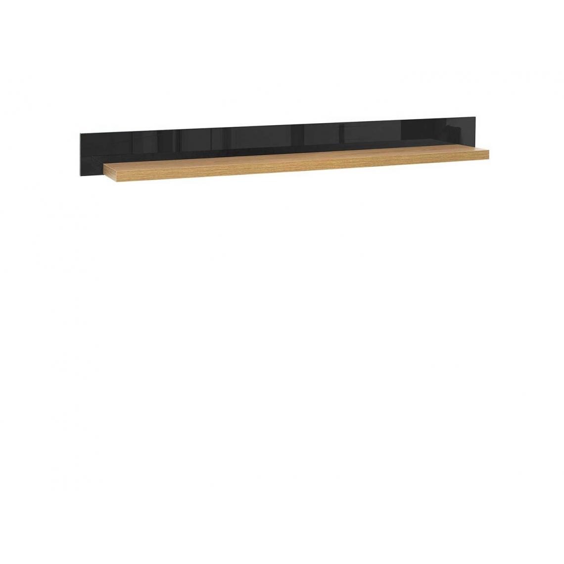 Hucoco - ARISSIO - Tablette suspendue style moderne salon/chambre à cocher/chambre d'ado - 150x25.5x14 - Spacieuse - Tablette murale - Chêne - Etagères