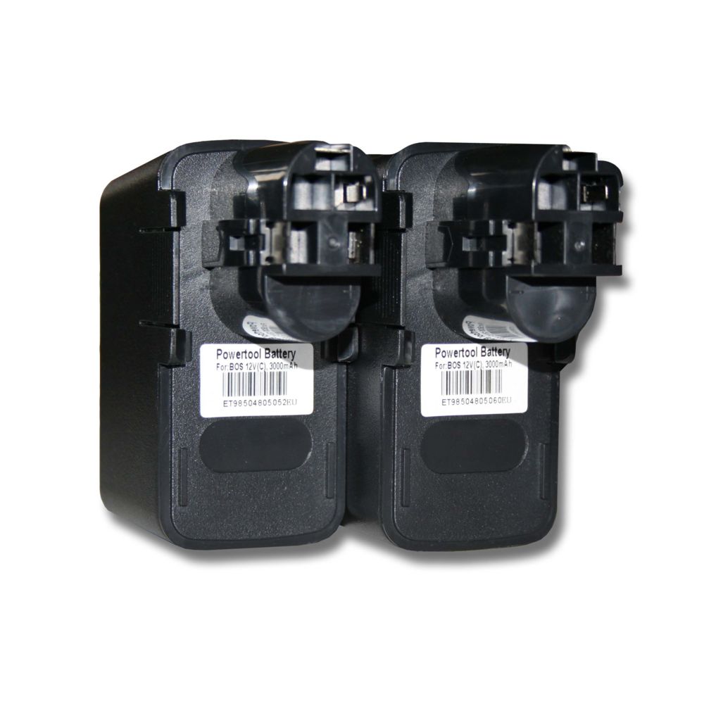 Vhbw - 2x Batterie Ni-MH 3000mAh (12V) vhbw pour outils GSR 12VES-2, GSR 12VES-3 comme Bosch 2 607 335 055, 2 607 335 071, 2 607 335 081. - Clouterie
