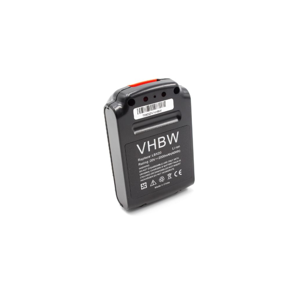 Vhbw - vhbw Li-Ion batterie 2000mAh (20V) pour outil électrique outil Powertools Tools Black & Decker SSL20SB, SSL20SB-2, ST120 - Clouterie