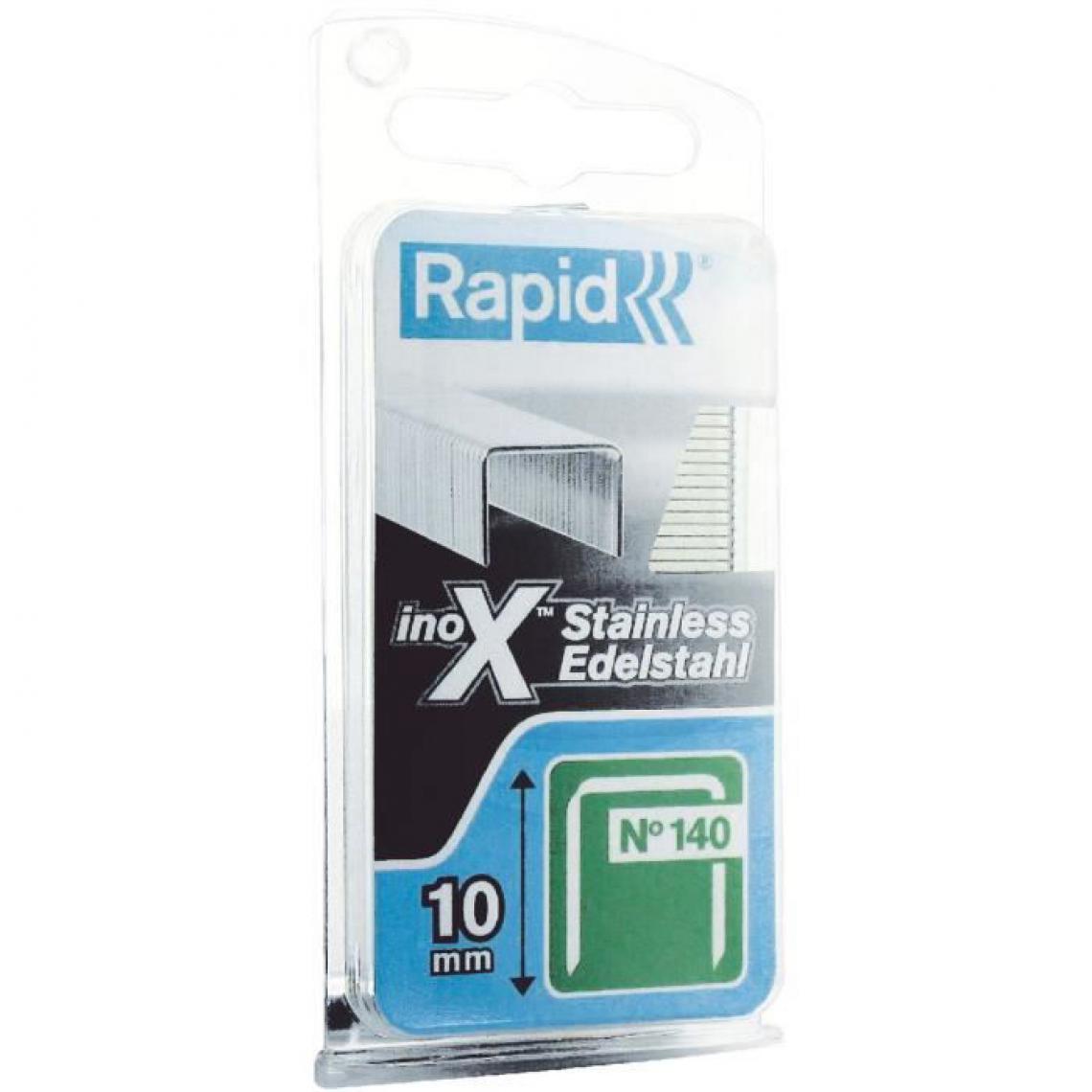 Rapid - RAPID Agrafes N°140/10 en fil plat inoxydable - Boulonnerie