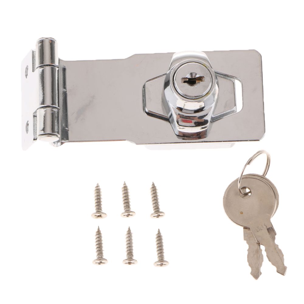 marque generique - Verrou de sécurité en alliage de zinc de porte d'entrée serrure anti-vol boucle avec clés f1 - Bloque-porte
