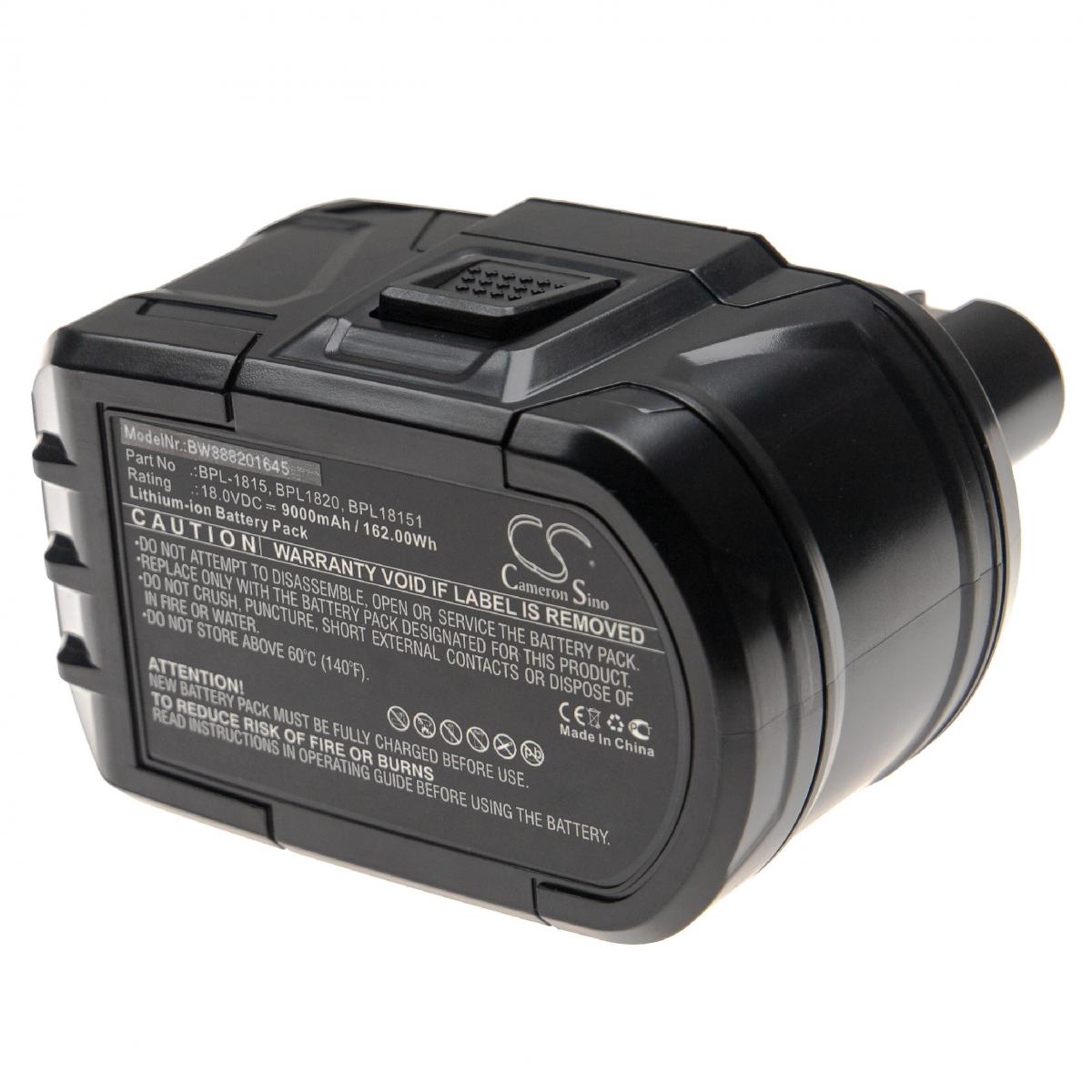 Vhbw - vhbw Batterie compatible avec Ryobi CMD-1802, CMD-1802M, CMI-1802, CMI-1802M, CML-180M, CNS-1801M outil électrique (9000mAh Li-Ion 18V) - Clouterie