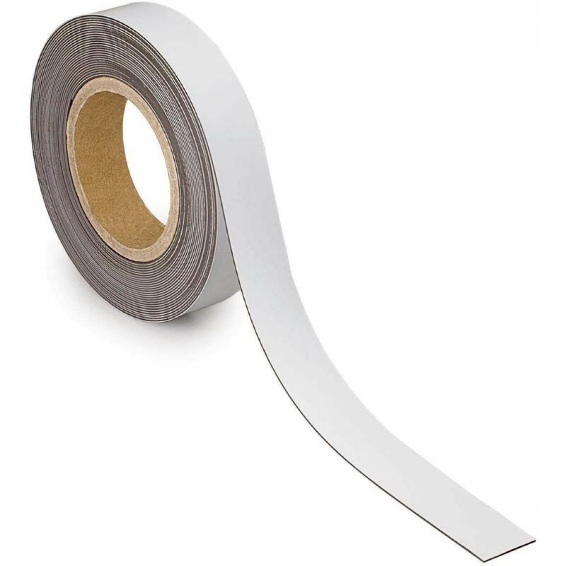 Maul - MAUL Ruban magnétique, 30 mm x 10 m, épaisseur: 1 mm, blanc () - Visserie