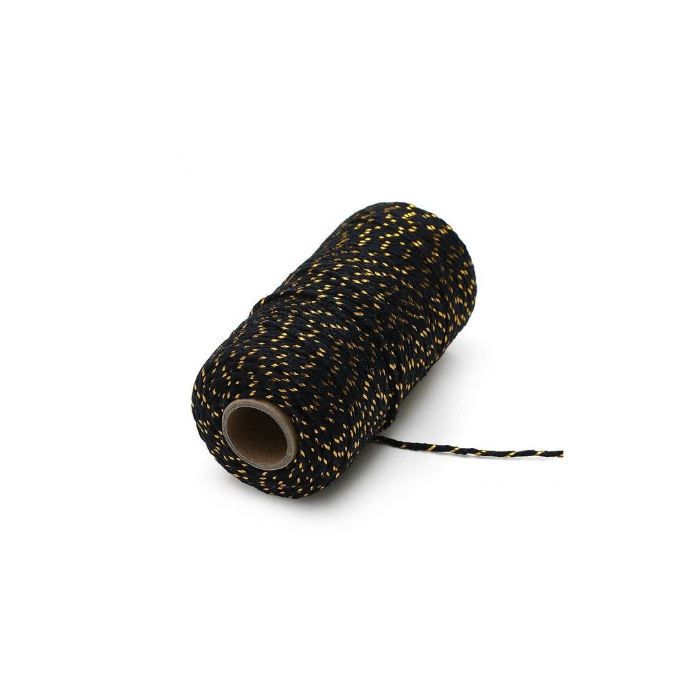 Wewoo - Fil de coton bicolore fait main Cordon de bricolage Boîte-cadeau Corde d'emballage 2 mm d'épaisseur 100 m / rouleau 28 - Corde et sangle