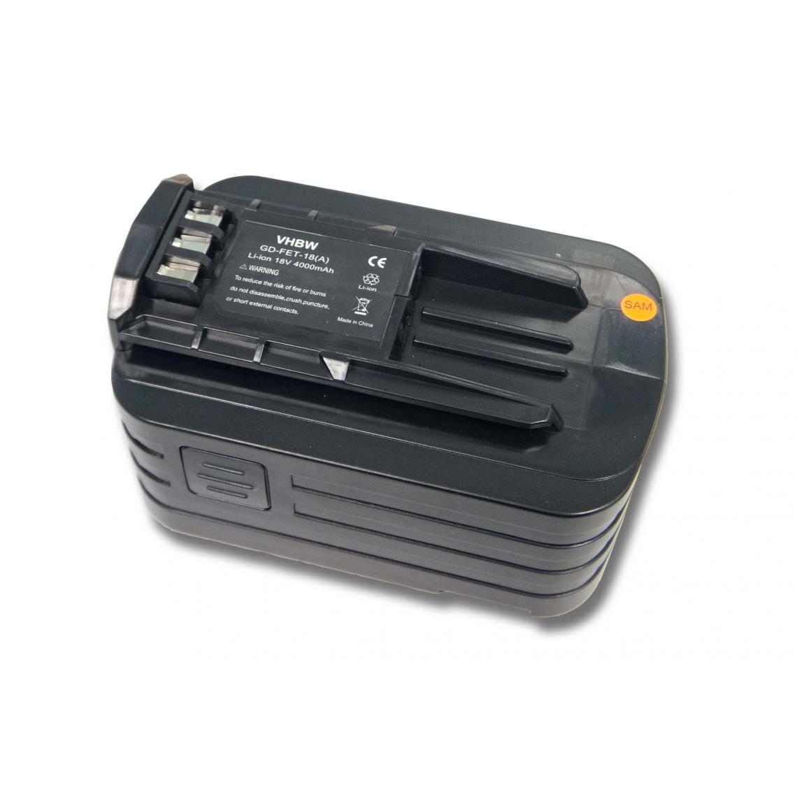 Vhbw - vhbw Batterie compatible avec Festo / Festool T 18+3/PSC 420 Li, T 18+3 Li, T18 Drill Drivers outil électrique (4000mAh Li-ion 18V) - Clouterie