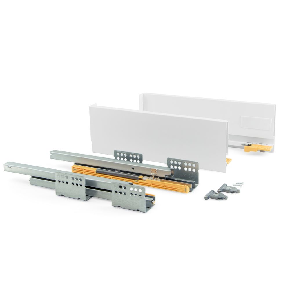 Emuca - Kit de tiroir Concept EMUCA hauteur 138 mm et profondeur 400 mm finition blanc - 3100912 - Verrou, cadenas, targette