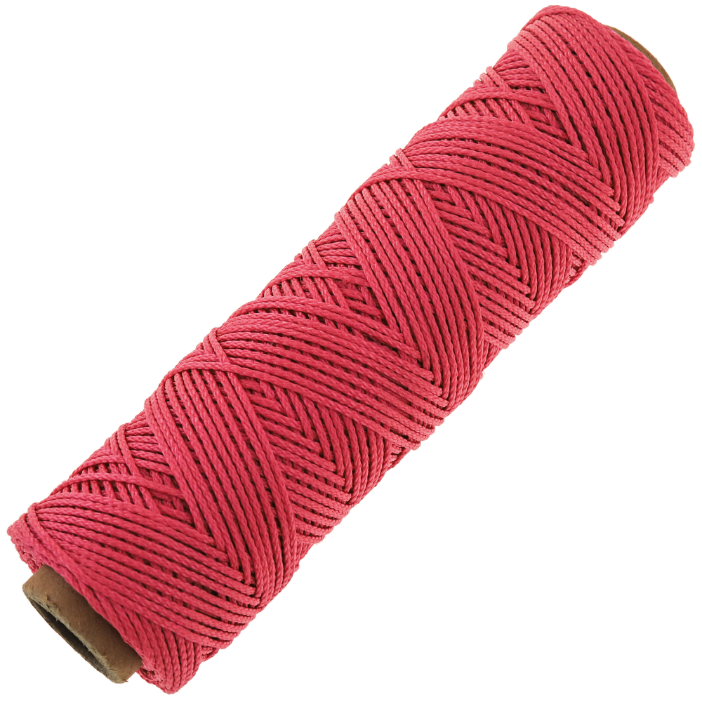 Primematik - Ficelle tressée en nylon 50 m x 1 mm rose - Corde et sangle