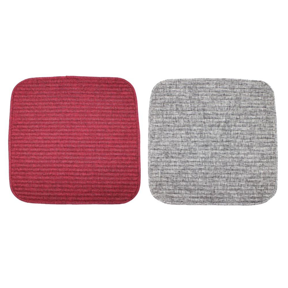 marque generique - 2pcs paillettes anti-dérapantes dînant chaise coussin siège siège coussin rouge / gris - Tiroir coulissant