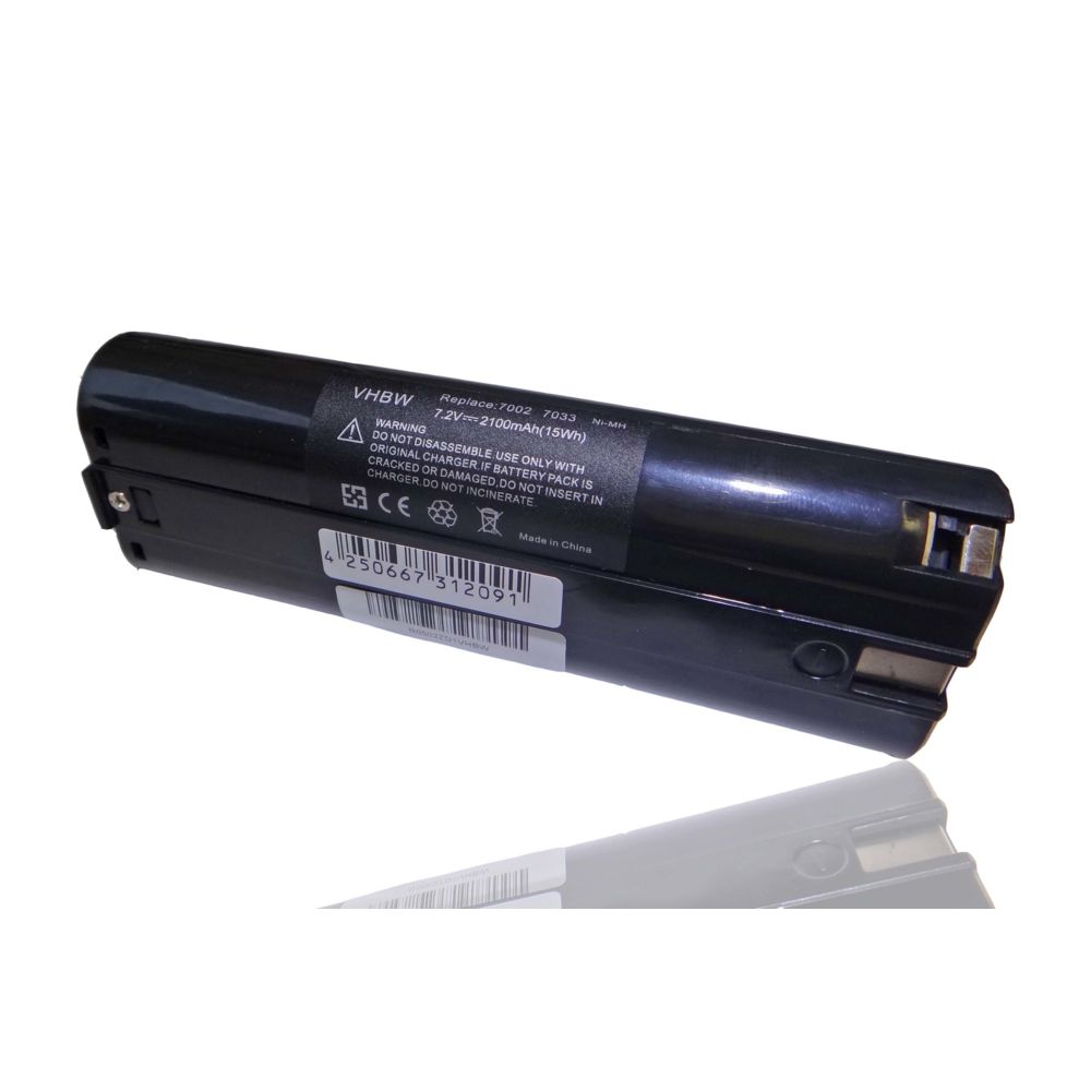 Vhbw - vhbw Ni-MH batterie 2100mAh (7.2V) pour outils 9500D, 9500DW, DA3000D, DA3000DW, DA301D comme unanime 91011 Makita 191679-9, 192532-2, 192695-4. - Clouterie