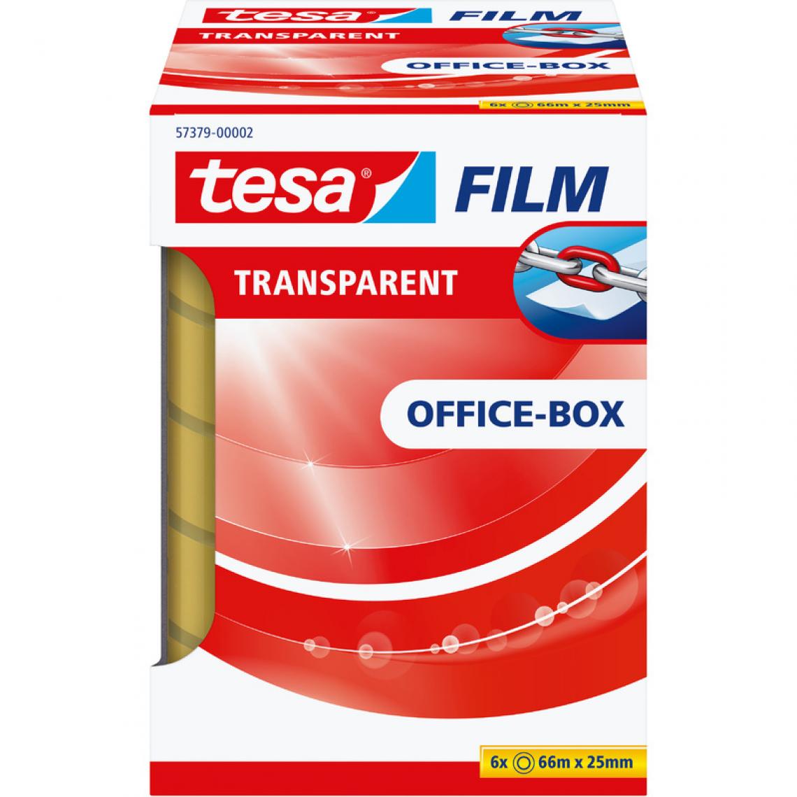 Tesa - tesa Film Ruban adhésif, 25 mm x 66 m, transparent () - Colle & adhésif