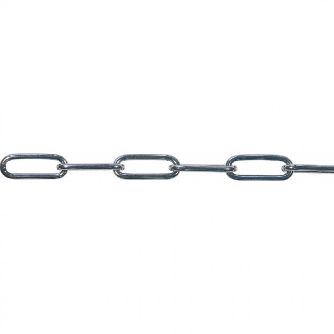 marque generique - Chaine soudée C8 Galv. Ro.10m(250x200)DIN5685 - Corde et sangle