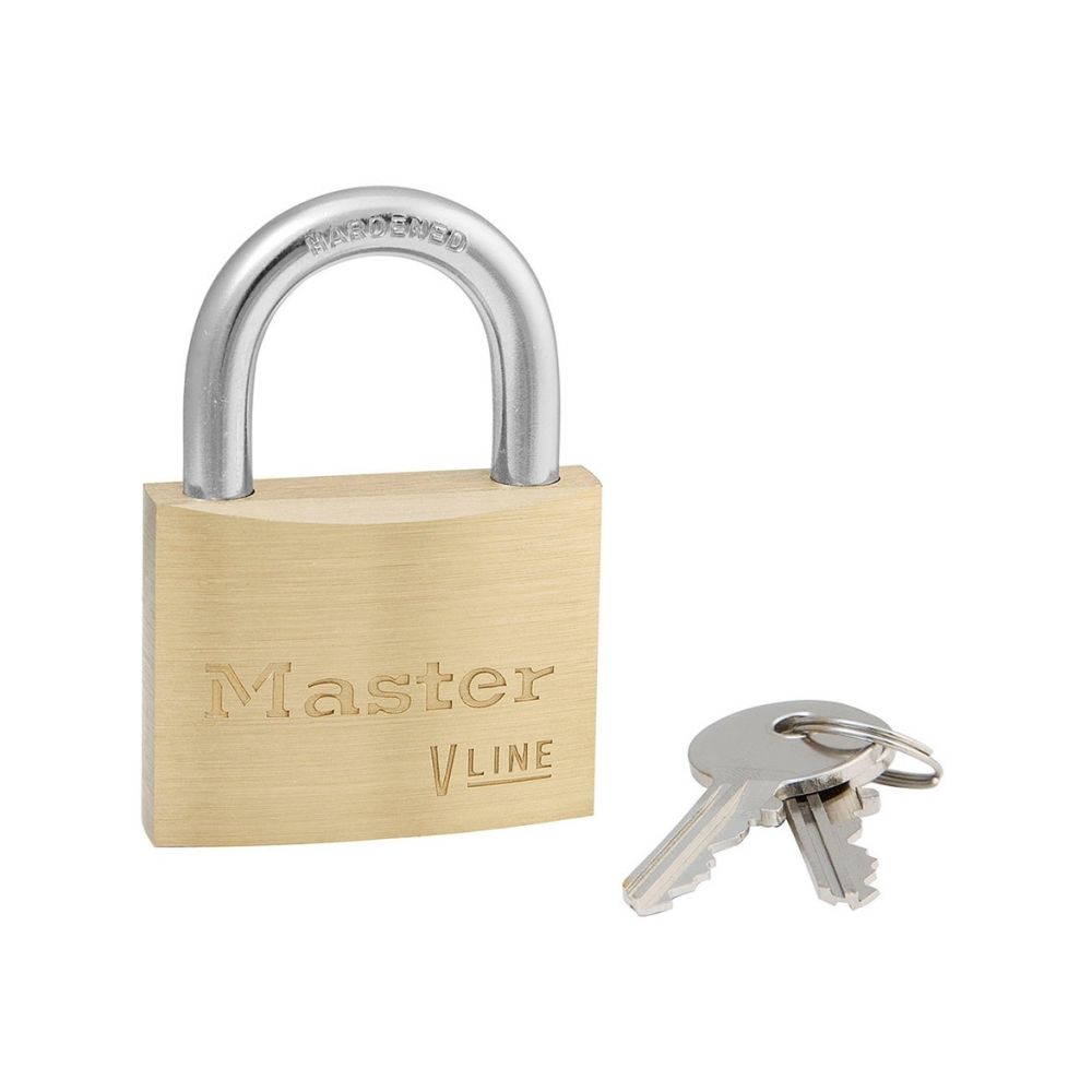 Master Lock - Cadenas en laiton V-Line de 60 mm - Modèle N° 4160 - MASTER LOCK - Verrou, cadenas, targette