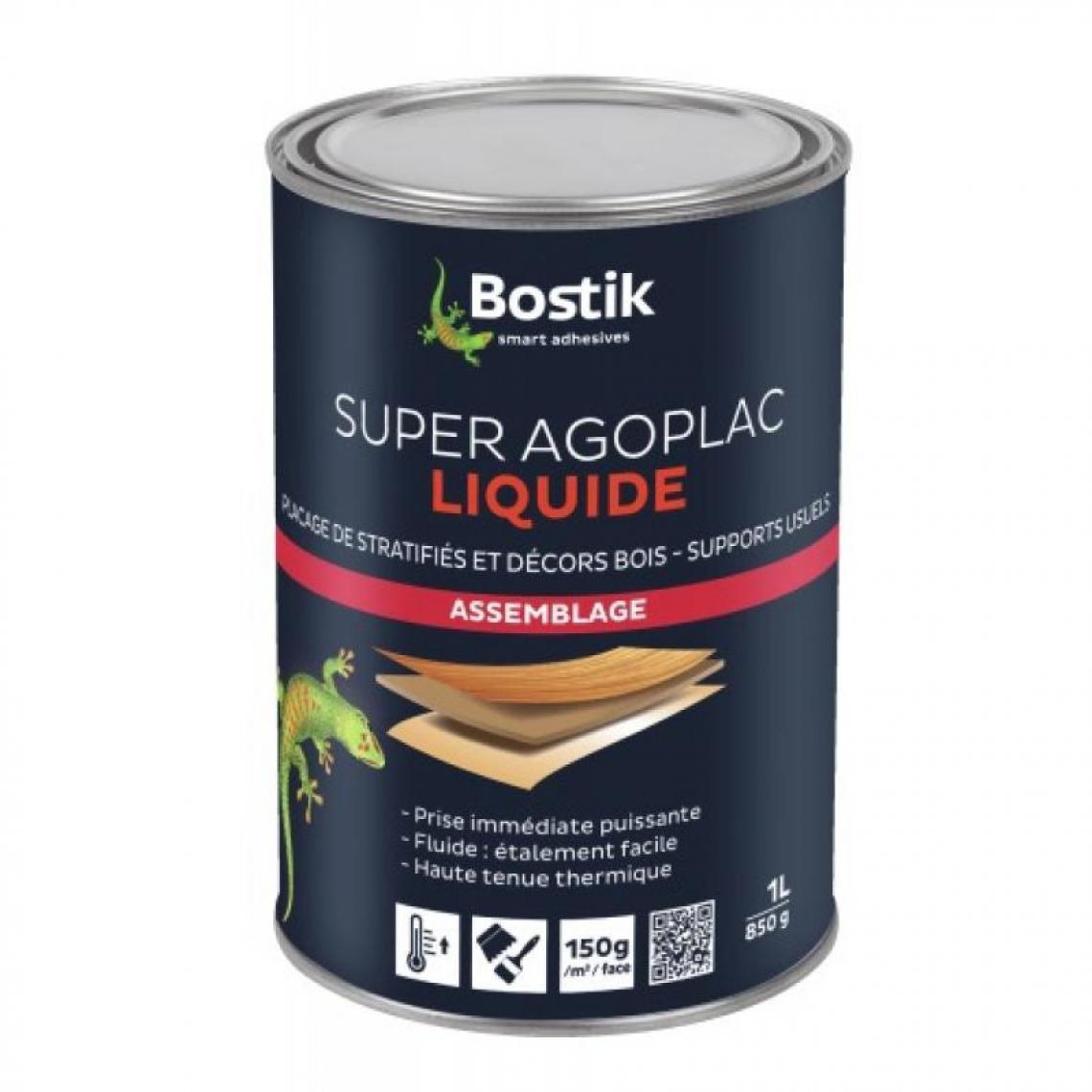 Bostik - Colle néoprène Agoplac liquide 5 - Colle & adhésif
