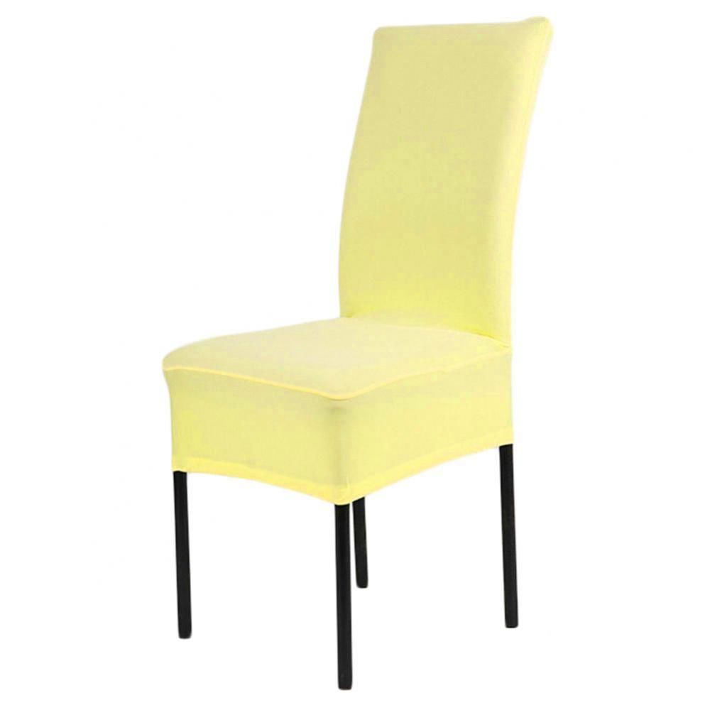 marque generique - 2pcs élégante salle à manger tabouret chaise couverture stretch protecteur beige - Tiroir coulissant