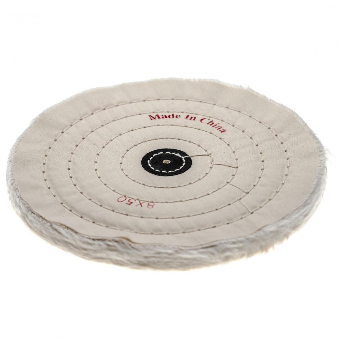 Vhbw - vhbw Bonnet de lustrage pour polisseuse d'angle, perceuse courante - Pad de rechange avec diamètre de 19,8cm, coton - Clouterie