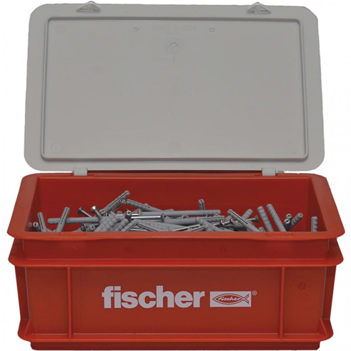 Fischer - Fischer Ensemble de vis à clou avec chevilles N6x60 400 pcs - Clouterie