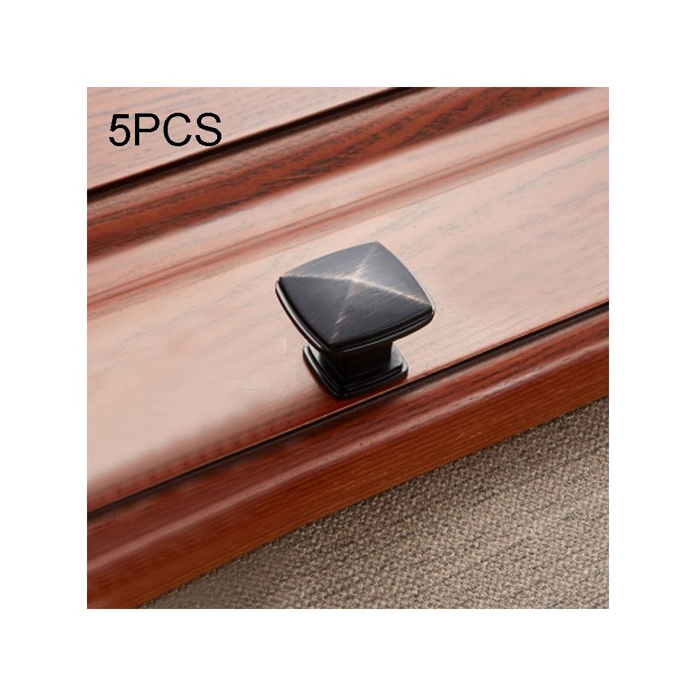 Wewoo - Poignée d'armoire 5 PCS 6227 de meuble simple en bronze noir - Poignée de porte