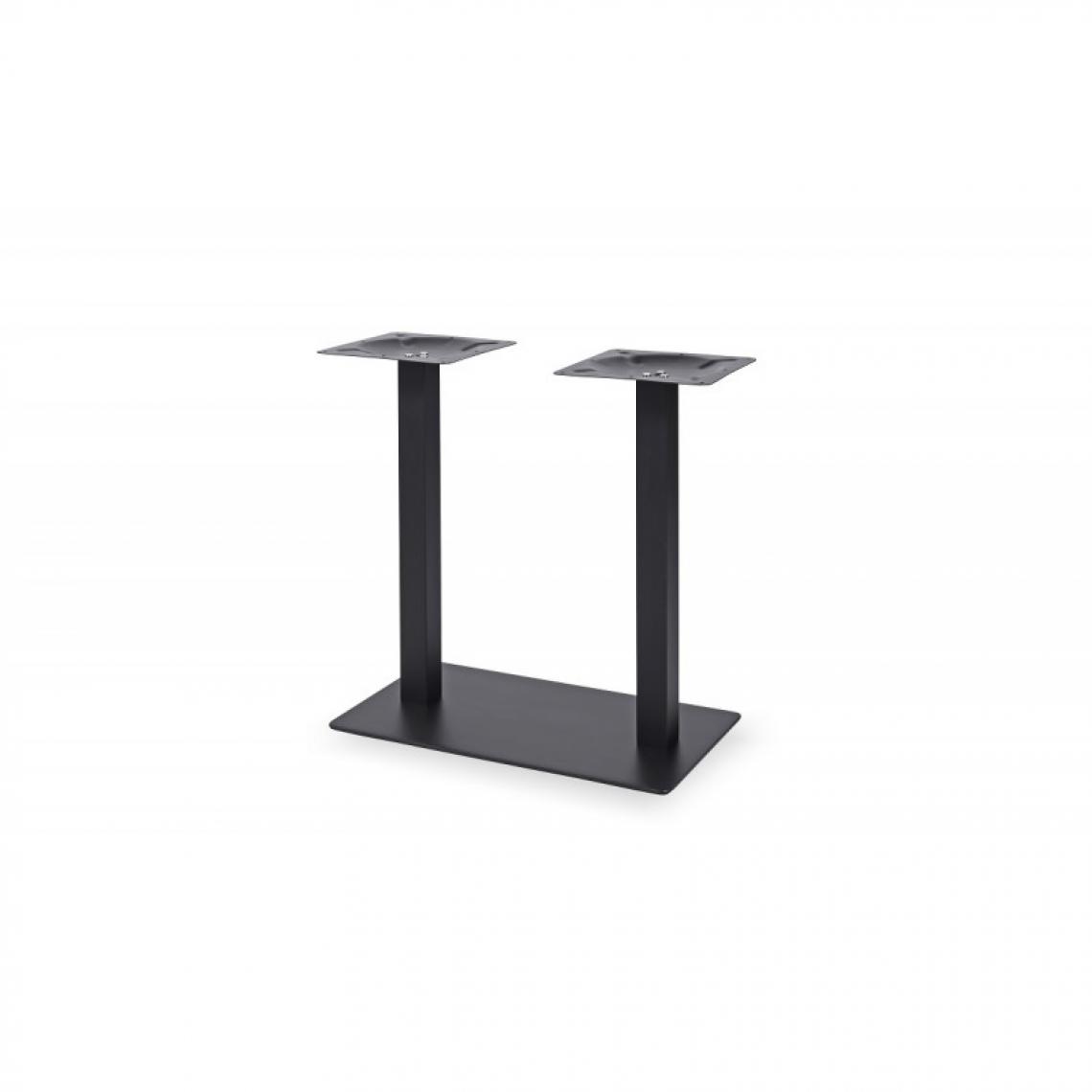 Mextra - Pied de Table de Restaurant Noir ALEX DUO 70 x 40 cm - Mextra - Acier - Pieds & roulettes pour meuble