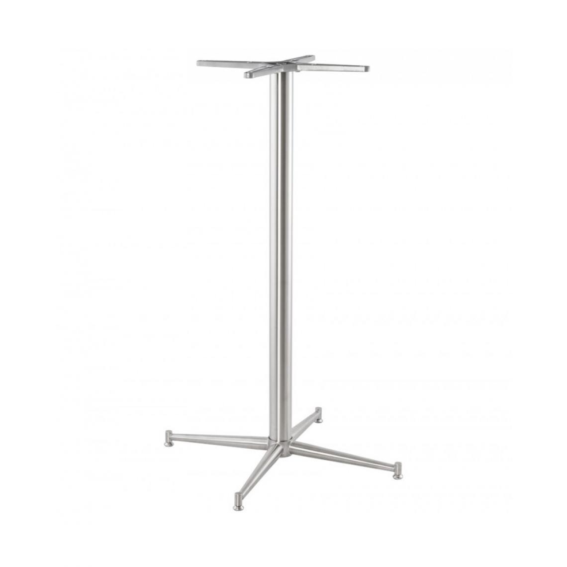 Kokoon Design - Pied de table (sans plateau) 110cm STAINLESS STEEL 70x70x113 cm - Pieds & roulettes pour meuble