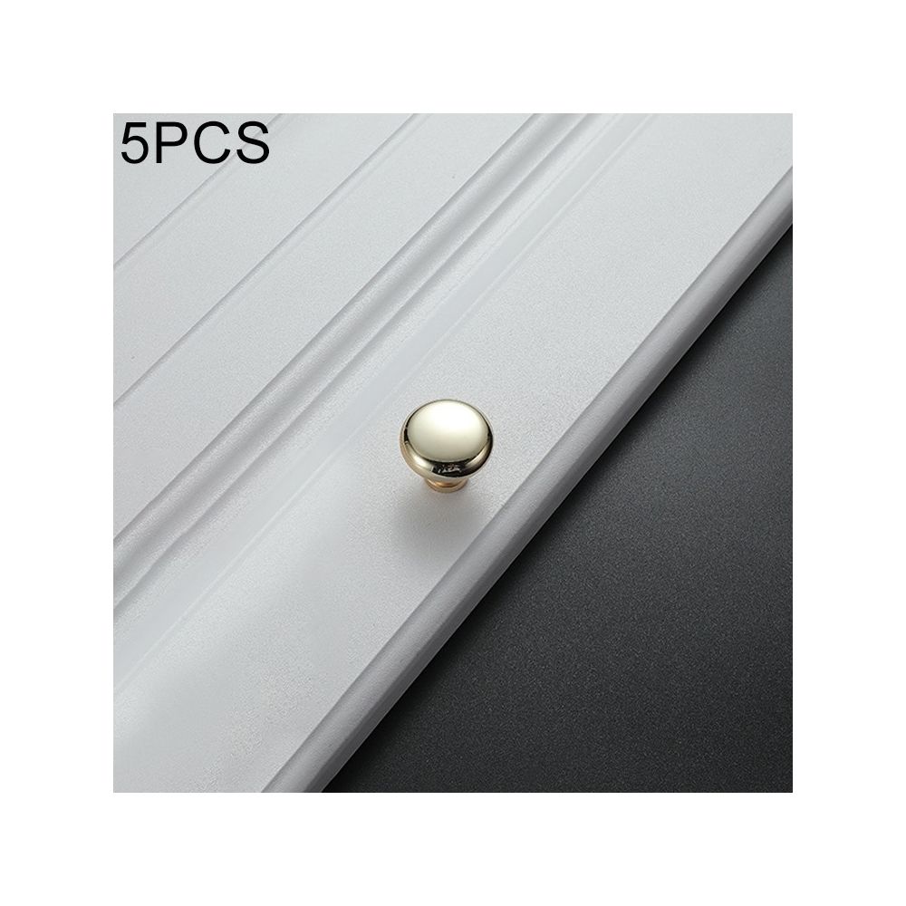 Wewoo - Poignée d'armoire 5 PCS 4203 K ronde en alliage de zinc à un seul trouor pour armoire à tiroir - Poignée de porte