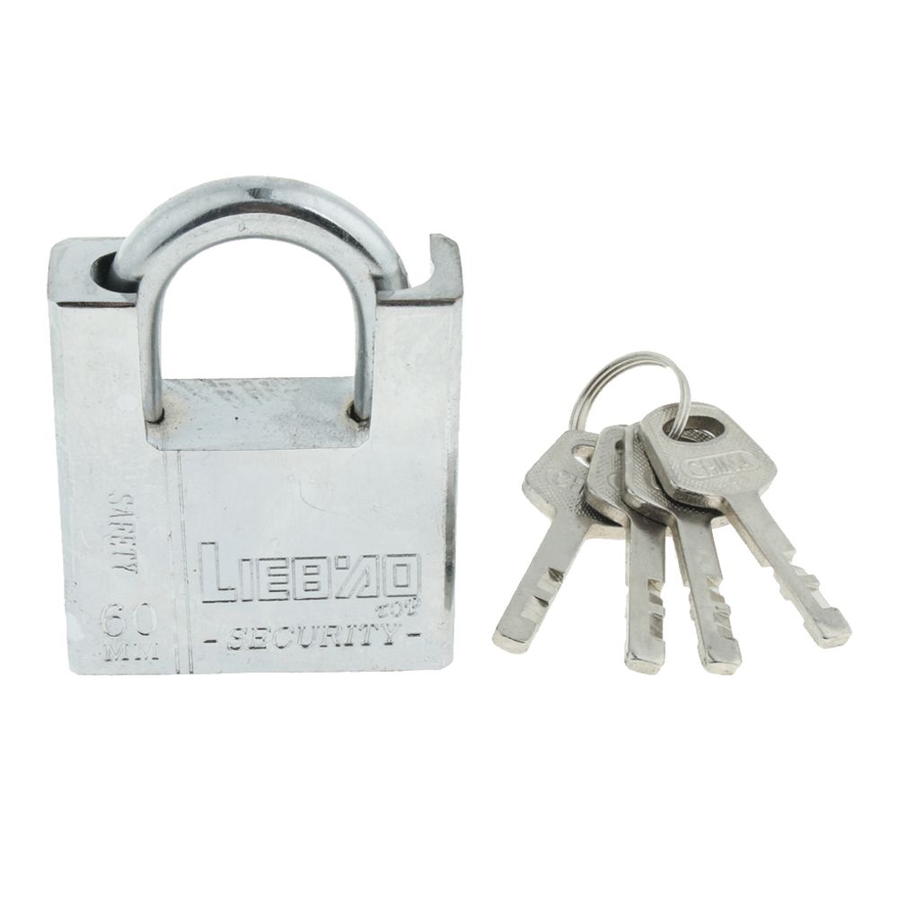 marque generique - Le petit voyage en laiton de boîte minuscule en métal de cadenas en métal ferme à clef la clé 60 de bijoux 4 de clés - Bloque-porte