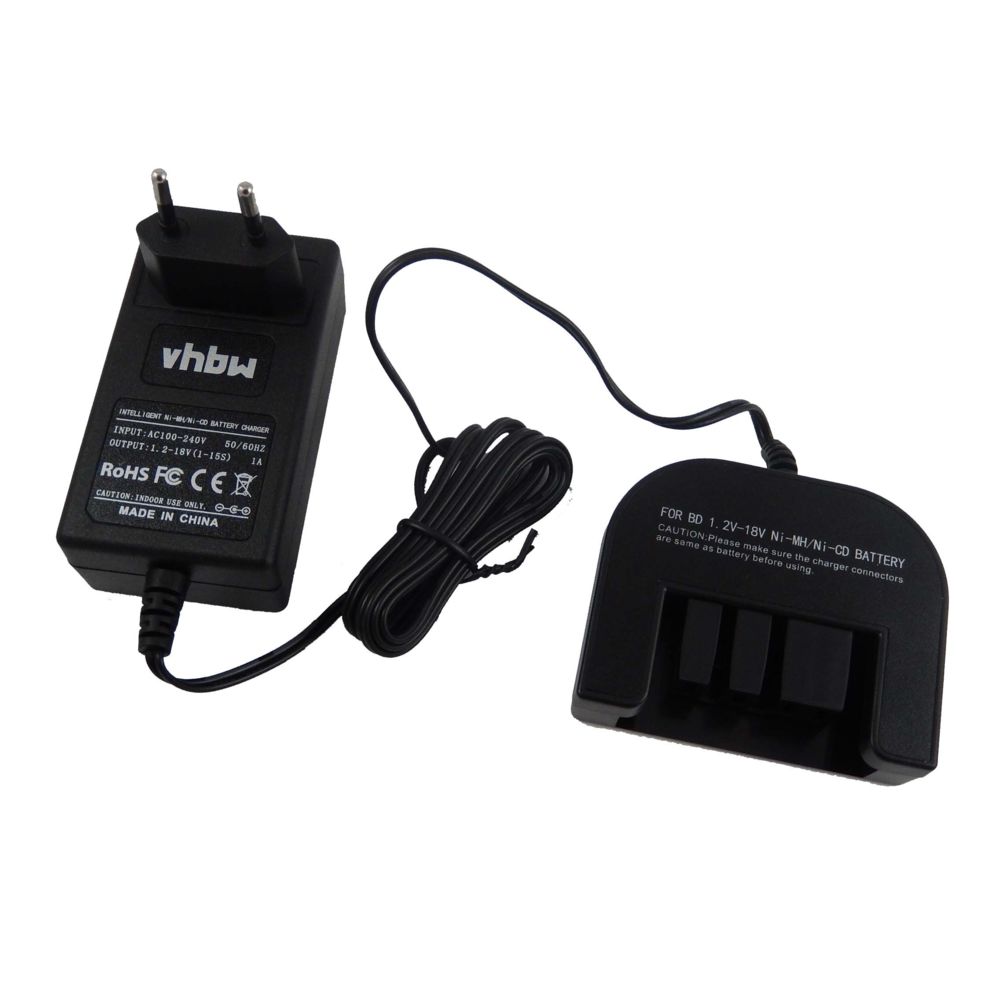 Vhbw - vhbw Chargeur d'alimentation 220V pour outil Black & Decker PS142K, R143F2 Radio, RD1440K, RD1441K, SS12, SS12CR, SX3000, SX3500, SX4000 - Clouterie