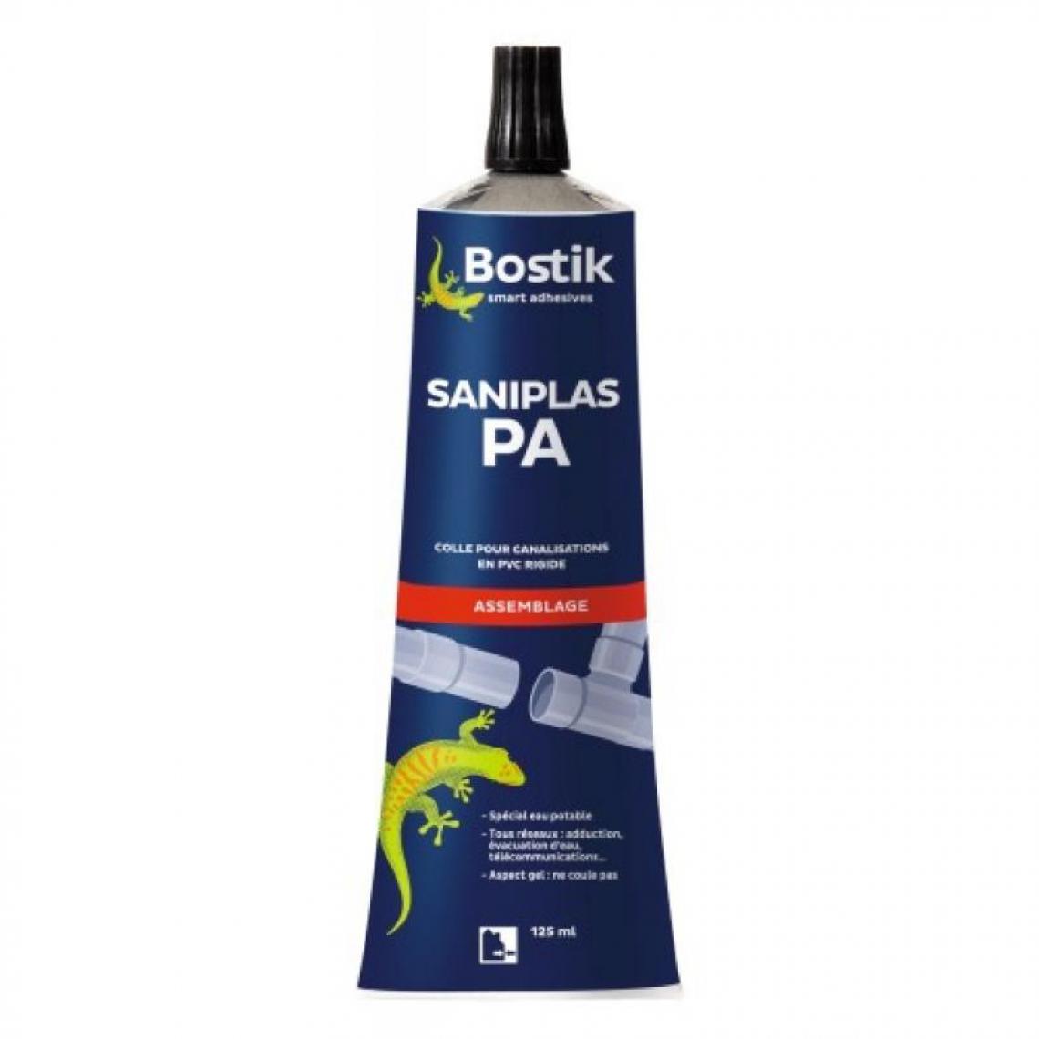 Bostik - Colle canalisation PVC Saniplas PA eau potable boîte de 250 ml - Colle & adhésif