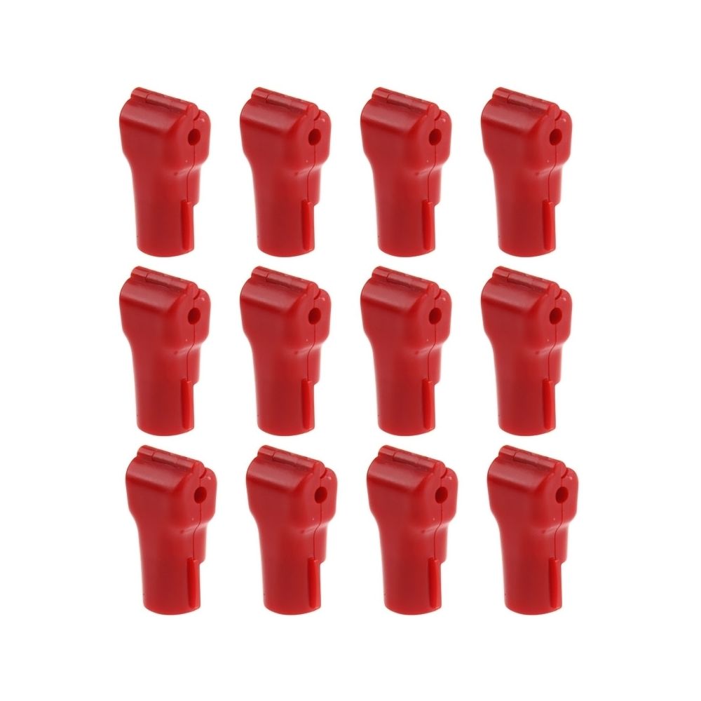 Wewoo - Cadenas rouge Crochet d'affichage de 12 PCS 5.0mm d'ABS / de verrouillage de sécurité - Verrou, cadenas, targette