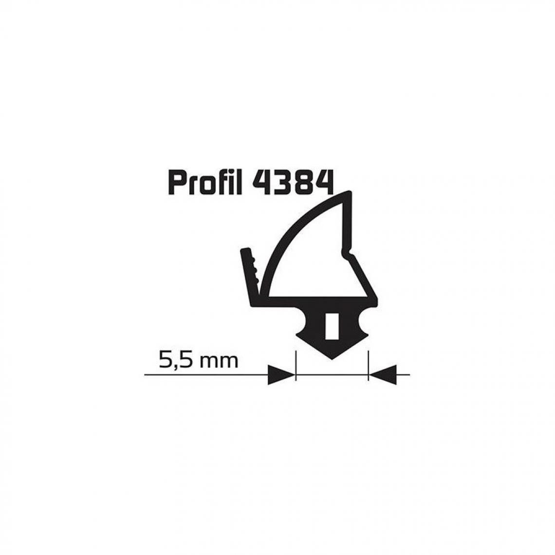 marque generique - Joint de feuillure d'ouvrant noir Profil 25m 4384 pour fenÄtres et portes en plastique - Visserie