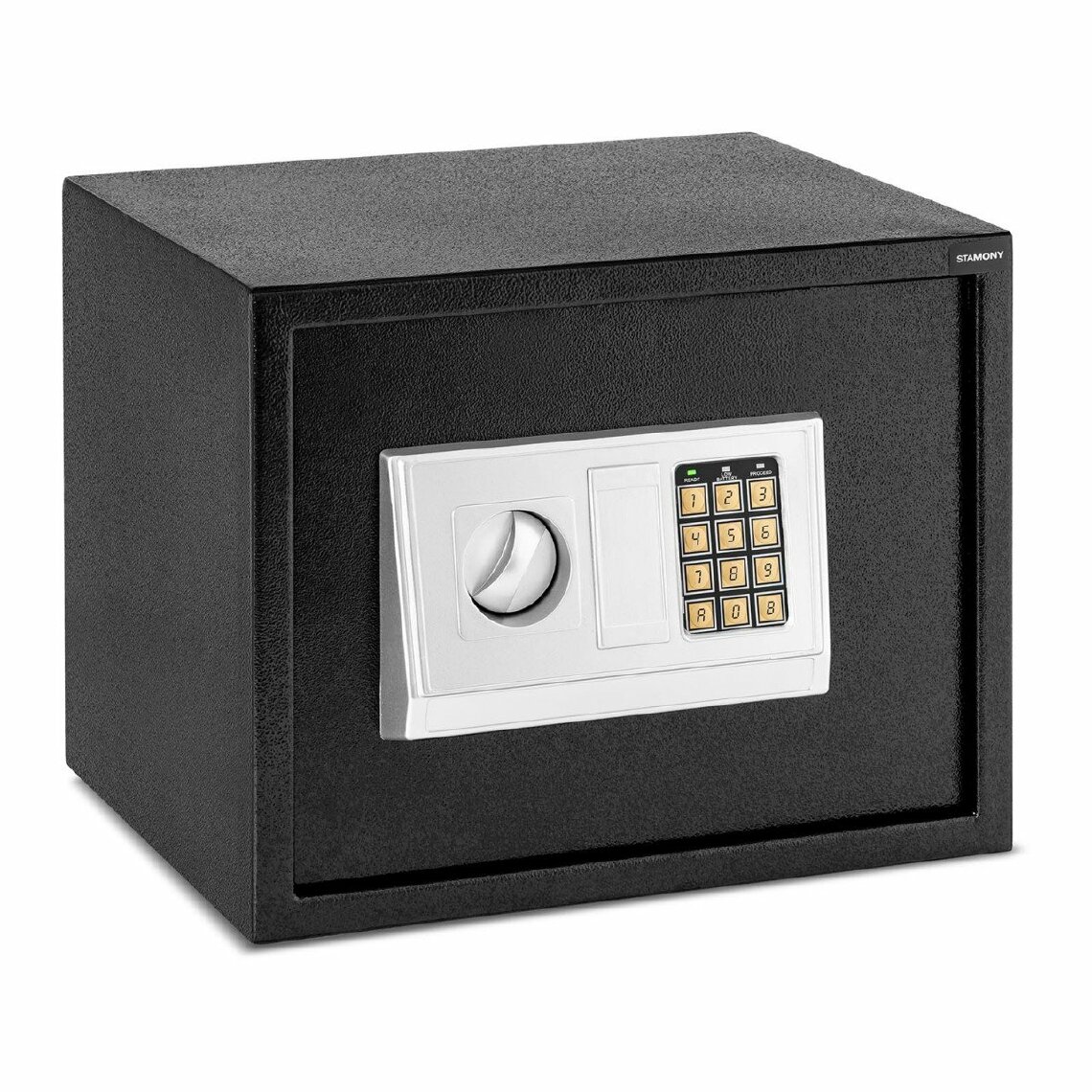 Helloshop26 - Coffre-fort électronique numérique combinaison programmable clés de secours piles incluses acier- 38 x 30 x 30 cm 14_0001081 - Coffre fort