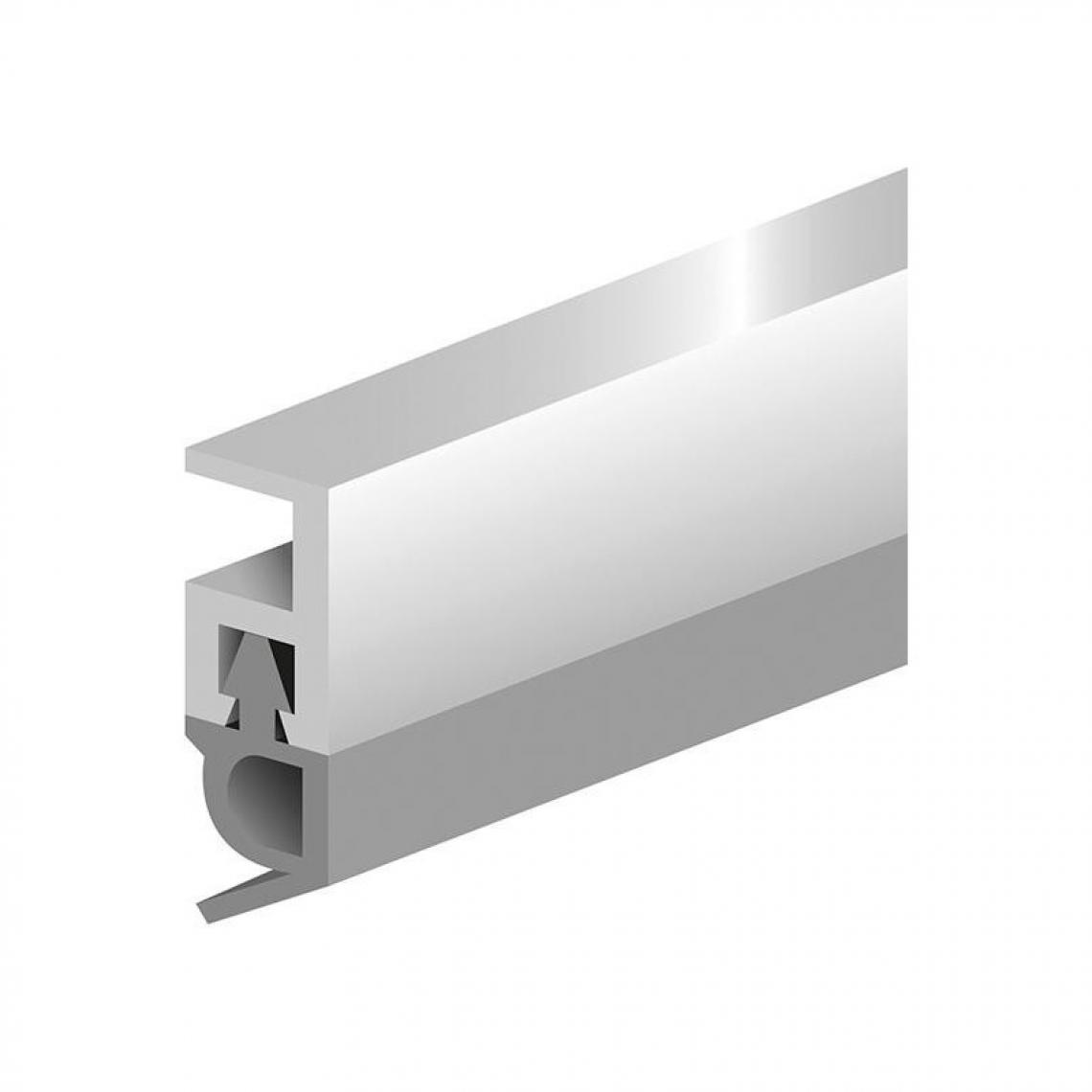 marque generique - PTS-AR Rail d'étanchéité 210 cm blanc Profil PVC-Blanc - Visserie
