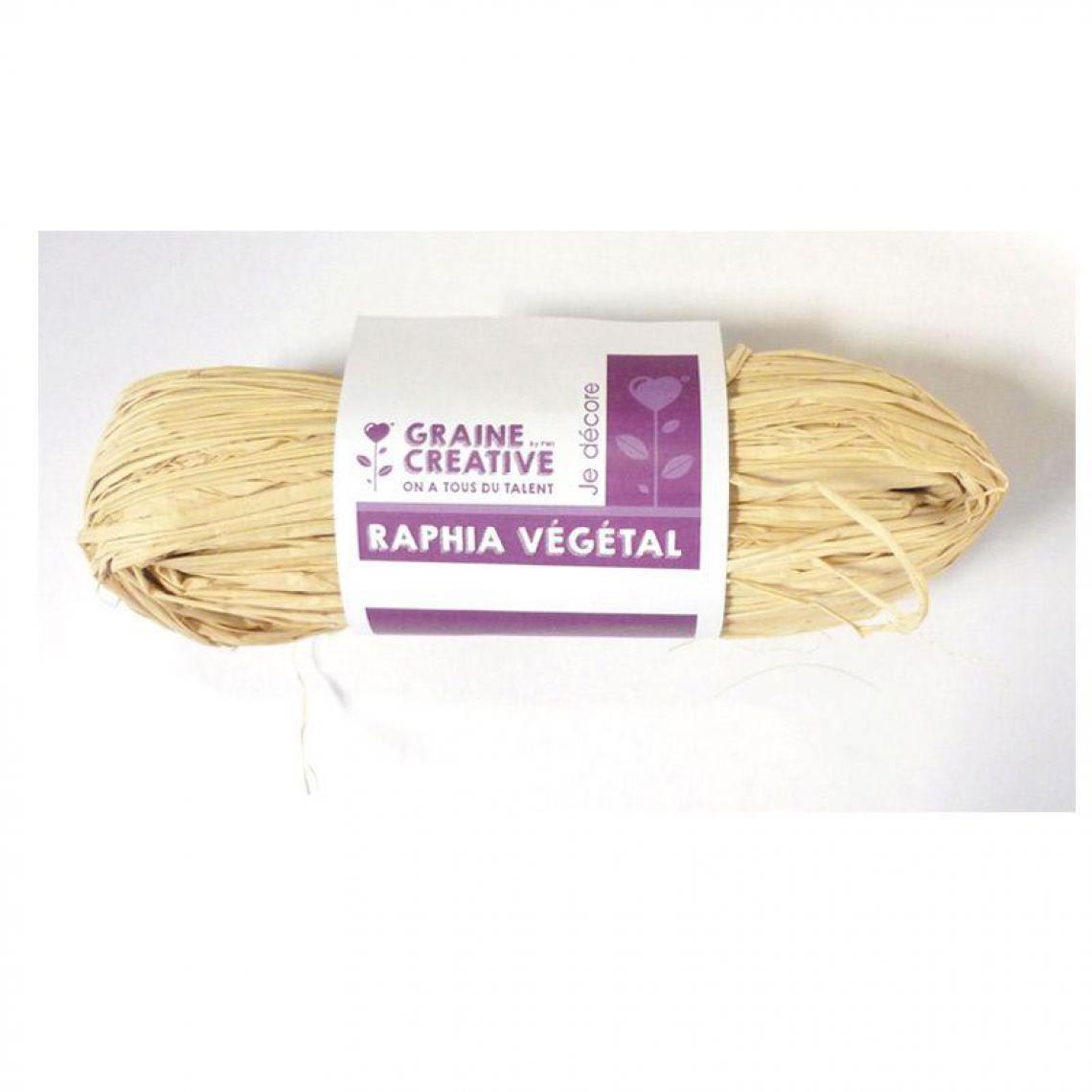 Graines Creatives - Raphia végétal naturel - 50 g - Ficelle
