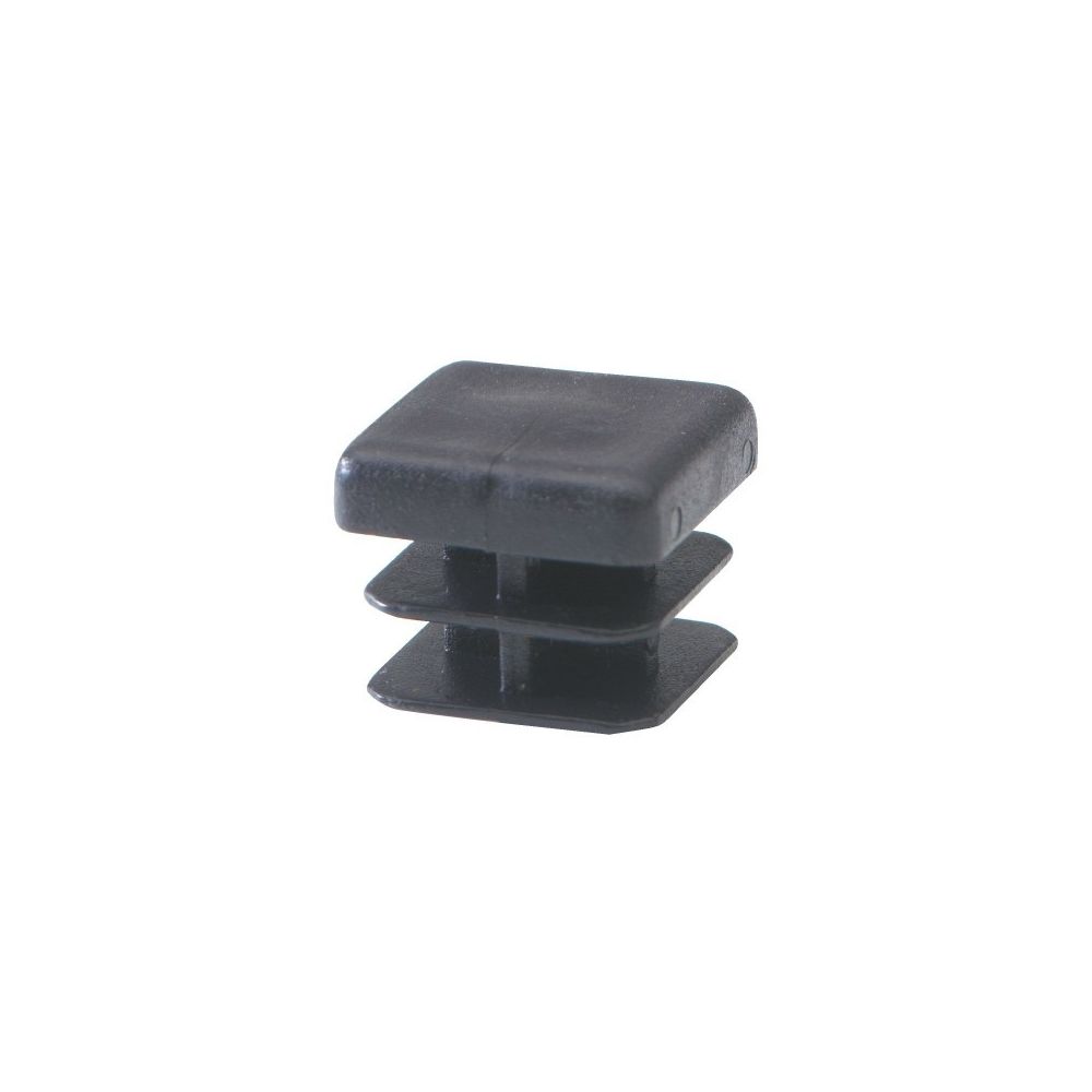 marque generique - Embout rentrant carré plastique noir 25 x 25 vendu par 30 - Pieds & roulettes pour meuble