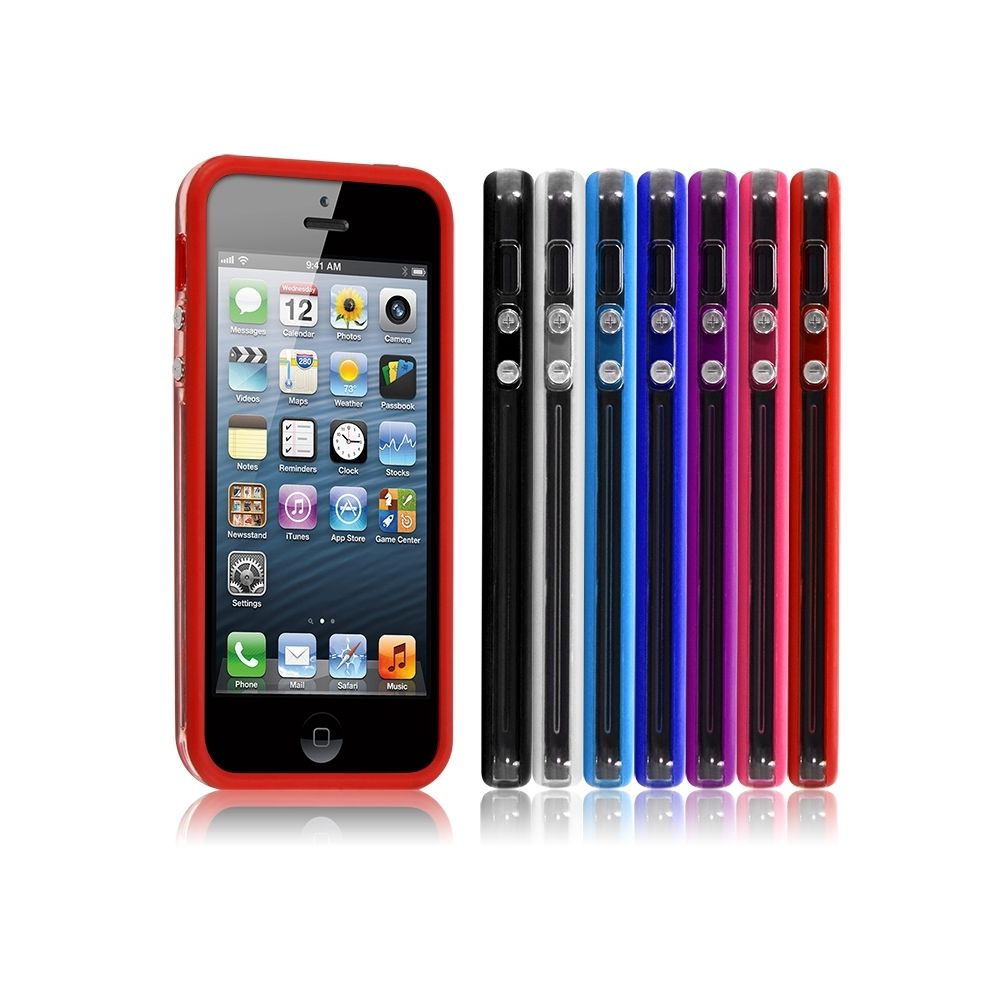 Karylax - Housse Coque Etui Bumper rouge pour Apple iPhone 5/5S - Autres accessoires smartphone