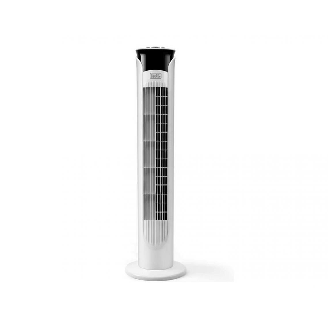 Black & Decker - PROMO Black and Decker - Ventilateur colonne plastique 45W Blanc 81 cm - BXEFT47E - Ventilateurs