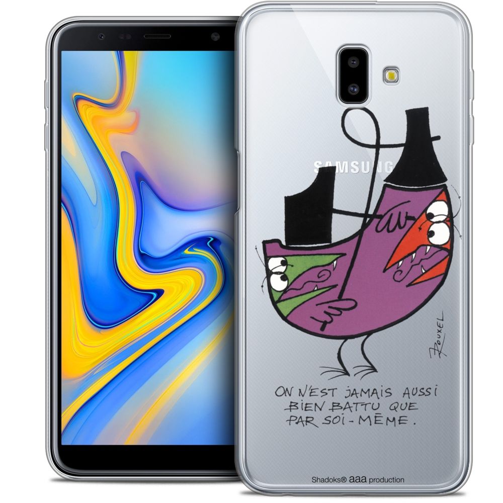 Caseink - Coque Housse Etui Pour Samsung Galaxy J6 Plus J6+ (6.4 ) [Crystal Gel HD Collection Les Shadoks ? Design Soi-Même - Souple - Ultra Fin - Imprimé en France] - Coque, étui smartphone